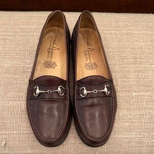 Martin Dingman Brown Leather Loafers